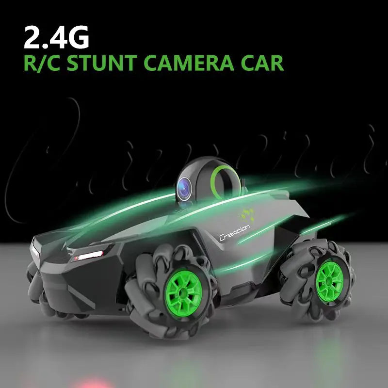 RC Car 1:20 With Video 2.4G WIFI FPV HD Camera Car 360° Rotation Stunt Camera Remote Control Cars Kids Boys Children's Toys Gift